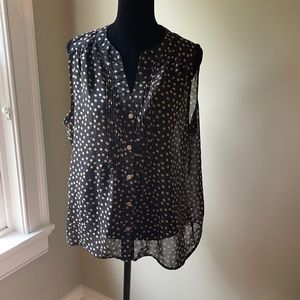 Ellen Tracy Polka Dot Top